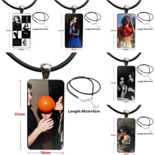 Camila Cabello Beaty For Child Fashion Necklace Handmade Rectangle Shape Choker Necklace Jewelry Multi Designs