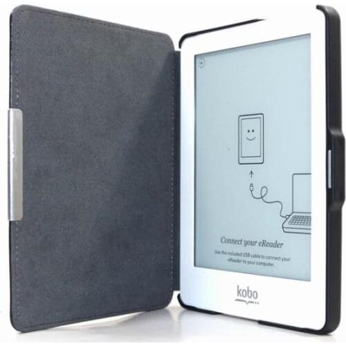 Fashion Cover for Kobo Glo E-book Protective Cover Leather Case Magnetic Buckle Adsorption Sleep Wake Up Shell