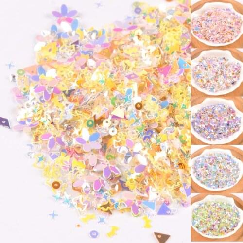 10g nis Internet celebrity colour Sequins/Paillettes Sewing Craft DIY Manicure Scrapbook Technology c2677