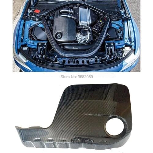 Performance style Real Dry Carbon Fiber Engine Cover Factory For BMW F80 M3 Sedan F83 F82 M4 Convertible Coupe 2015-2019 16 2018