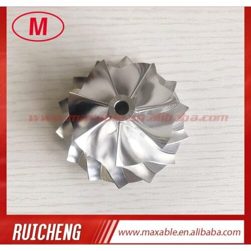 RHF55 48.62/65.00mm 7+7 blades high performance Turbo aluminum 2618/milling/ Billet compressor wheel