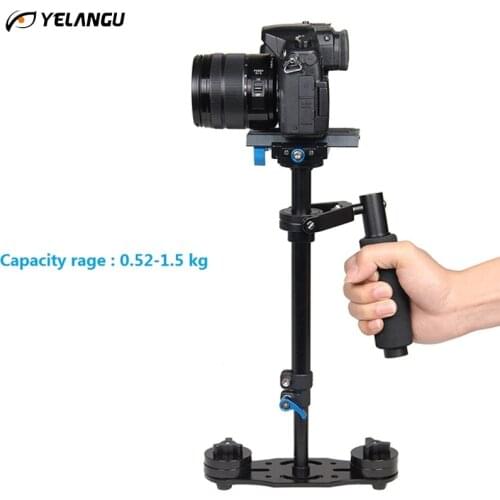 YELANGU S40L 0.4M Steadicam Handheld Tripod Camera Stabilizer Steadycam Minicam Steady Cam for DSLR Camcorder DV Camera Video