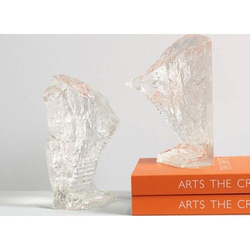 Modern Abstract Transparent Resin Ladder Simple Soft Ornaments Home Hotel Living Room Hotel Desktop Decoration Furnishings