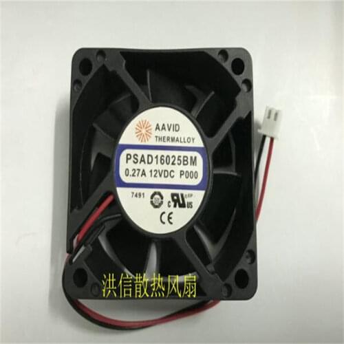 THERMALLOY PSAD16025BM DC12V 0.27A S9 two-wire converter fan