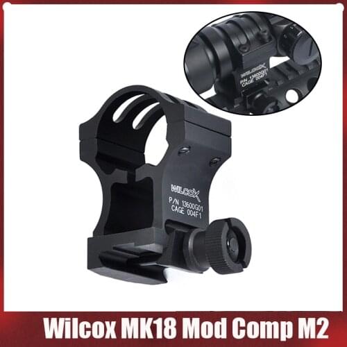 Wilcox MK18 Mod Comp M2 Mount For M2 M3 Picatinny Adapter Weapon Tactical Accessories Mount Weaver