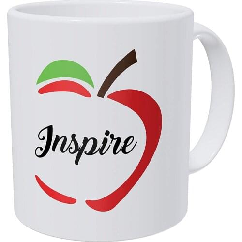 Teacher Apple Inspire 11 Ounces Funny Coffee Mug