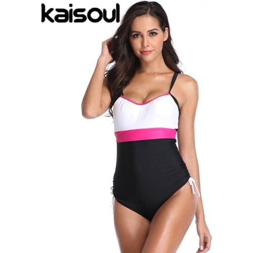 2020 Patchwork Plus Size XXL One Piece Swimsuit Women Sexy Backless Swimwear Knot Bow Bathing Suit Big Large Push Up Swim Wear