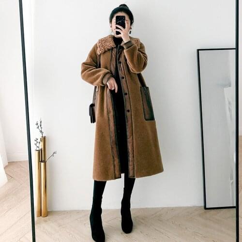 Real Fur Coat Women Sheep Shearling Winter Coat Women Korean Wool Jacket Women Clothes 2020 Manteau Femme BGS80950 YY1092