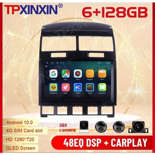 2 Din Carplay Android Radio Receiver Multimedia For Volkswagen Touareg GP 2002 2003 2004 2005 2006 2007 2008 2009 2010 Head Unit