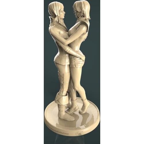 3d Model STL Digital 3D Print File for CNC Carving 3D Printer -women lover