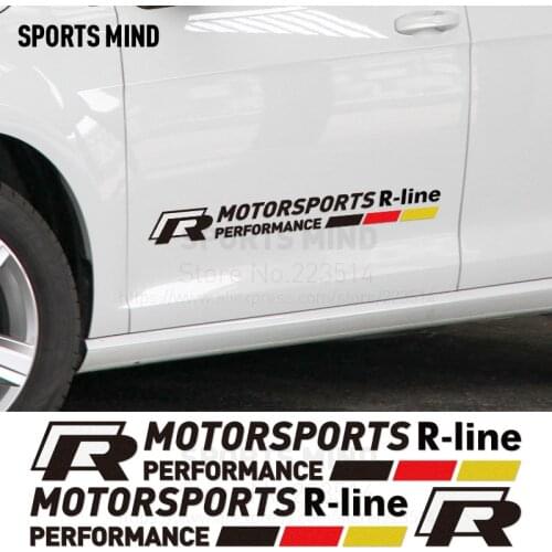 5 Pairs Customization Motorsports Car Sticker Decal Car Styling For vw volkswagen golf 4 T4 bora polo passat beetle accessories