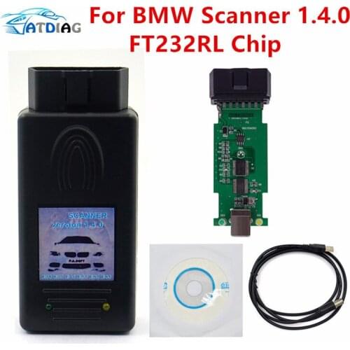 Auto Scanner V1.4.0 for BMW Unlock Version For BMW SCANNER 1.4.0 Determination of Chassis Model Engine Gearbox and Complete Set