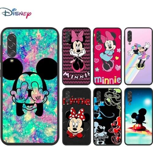 Disney Cartoon Animation Lovely Mickey Mouse for Samsung Galaxy A90 5G A80 A70S A60 A50S A30S A20E A20S M02 Black Phone Case