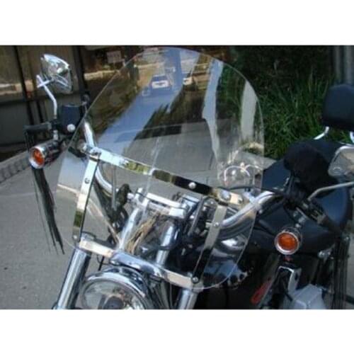 For Harley Davidson Universal Windshield Motorcycle WindScreen With Iron