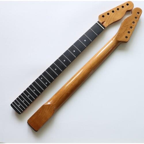 1pcs Good Canadian baked maple electric guitar neck 22 frets black wood fingerboard
