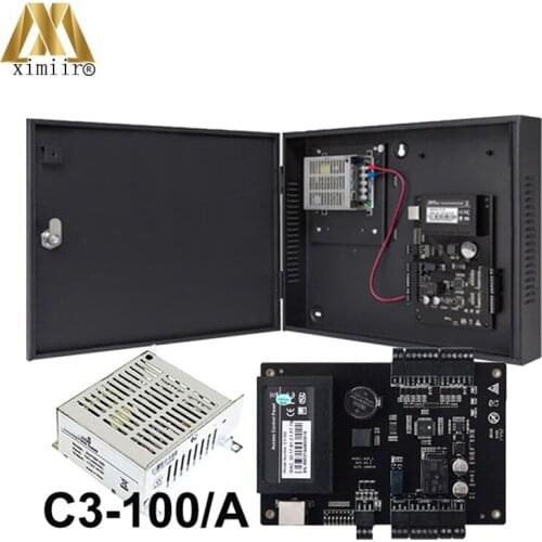 Good Quality TCP/IP One Door Access Control Board Linux System 12V5A Power Supply Case C3-100/A Control Panel