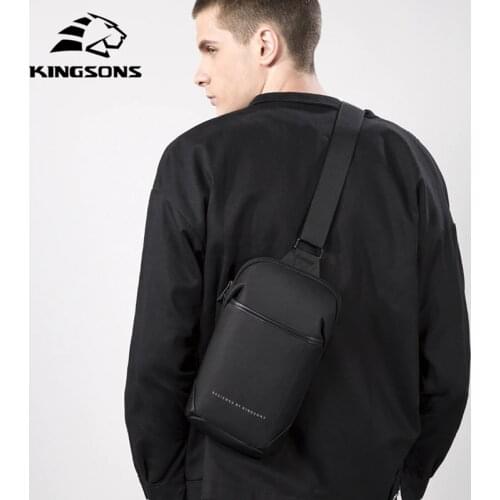 Kingsons New Multifunction Crossbody Bag Anti-theft Shoulder Messenger Bags Male Waterproof Short Trip Chest Bag Pack