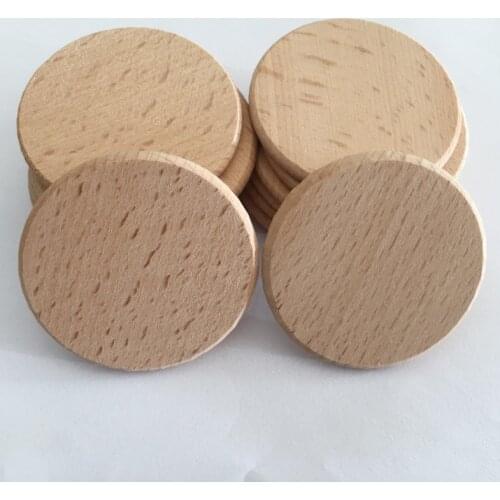10pcs 1.96" Round Discs Natural Round Wood Slices Circles with Tree Bark Log Discs for DIY Crafts Wedding Party Decoration