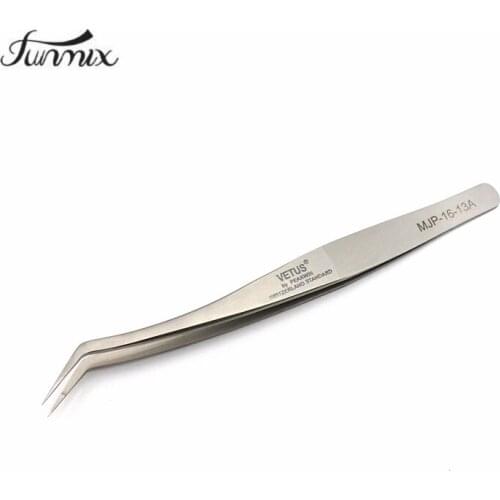 2019 New Extended Golden feather Tweezers MJP16-13A Series Convex surface Eyelash Extension Tweezer No Magnetism Anti Static