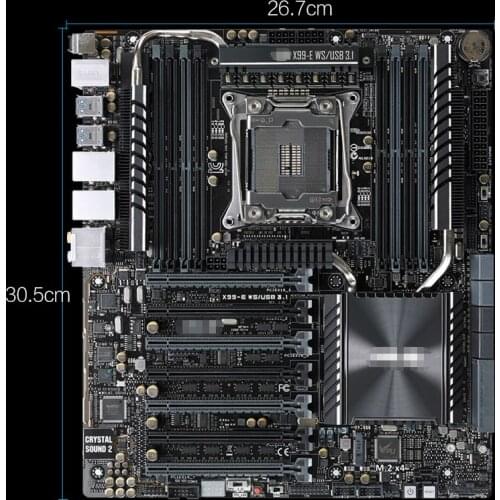 Original Disassemble Motherboard FOR ASUS X99-E WS / USB3.1 Workstation X99 Motherboard Support E5i7 6950x 4th Road SLI2011-3