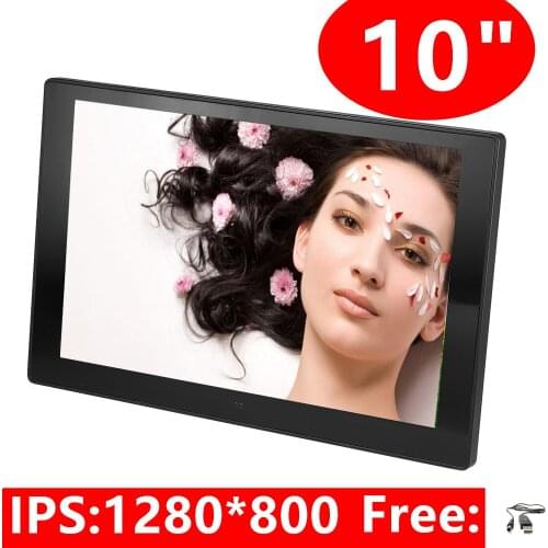 Good gift 10 Inch LED/IPS Backlight HD 1280*800 Full Function Digital Photo Frame Electronic Album digitale Picture Music Video