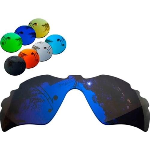 100% Precisely Cut Polarized Replacement Lenses for Radar Path Vented Sunglasses Deep Blue Mirrored Coating Color- Choices