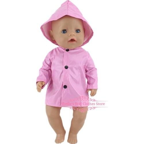 Lovely Raincoat Suit For 17 Inch Baby Reborn Doll 43cm Clothes
