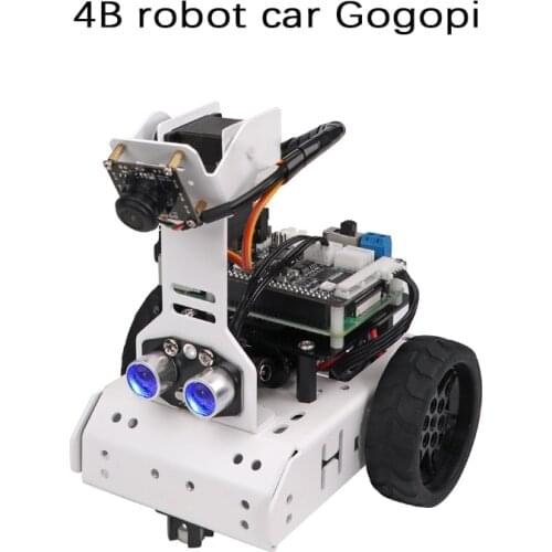 Cheapest 4B robot car GoGoPi artificial intelligence OpenCV visual recognition AI tracking Python