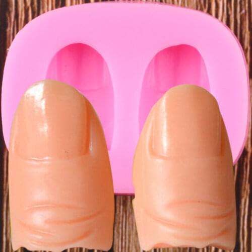 Halloween Finger Silicone Molds Fingertips Fondant Mould Cake Decorating Tools Kitchen Baking Candy Clay Chocolate Moulds
