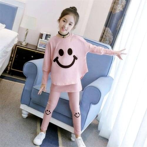 Kids clothing Autumn spring girls set long sleeve tops +pants 2pieces tracksuit Children clothes outfit tracksuit