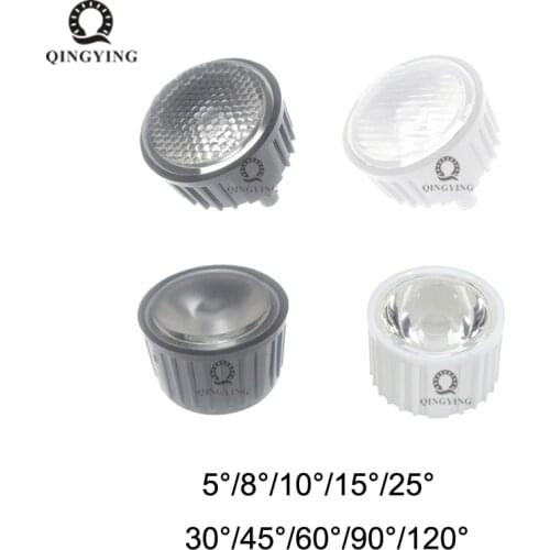 10set High Power 1W 3W 5W LED Lens 20MM PMMA Lenses With Bracket 5 8 10 15 25 30 45 60 90 120 Degree For 1 3 5 Watt Light Beads