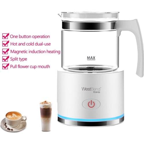 220V Automatic Milk Frother Coffee Maker Electric Milk Steamer Creamer Milk Foamer Maker For Cappuccino Latte Warm Milk Heater