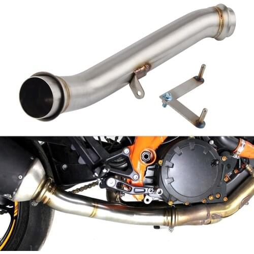 NICECNC Motorcycle Eliminator Down Pipe Exhaust De-cat Pipe For KTM 1290 Super Duke R 2017-2020 2018 2019