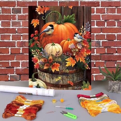 Animalbird Pre-Printed 11CT Cross Stitch Embroidery Patterns DMC Threads Handmade Hobby Knitting Needlework Different Counted