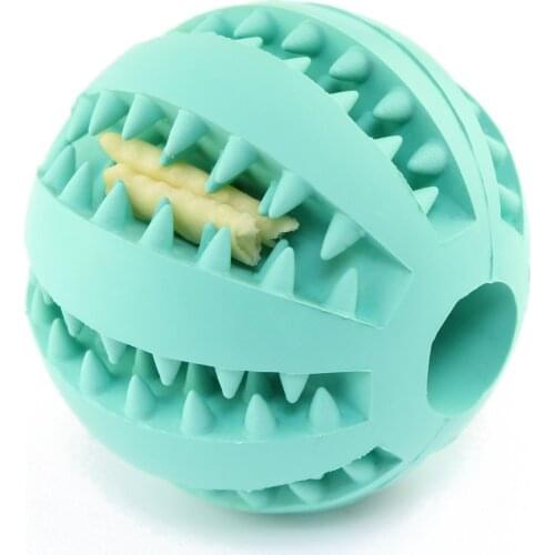 Teeth Chew Toys Tooth Cleaning Interactive Rubber Dog Ball For Small Medium Large Pet Dogs Snack Dog Toy Balls