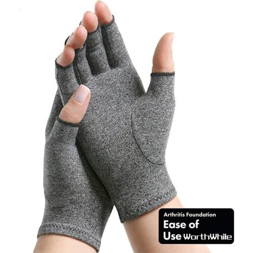 1 Pair Compression Arthritis Gloves Wrist Support Cotton Joint Pain Relief Hand Brace Women Men Therapy Wristband