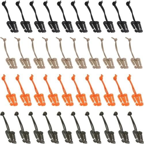 10pcs Molle Backpack Buckle Carabiner Clips Outdoor Nylon Camping Bag Hanger Hook Clamp EDC Carabiner Survival Gear Tools