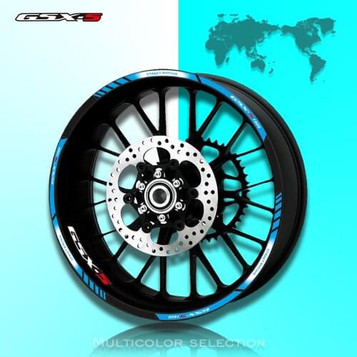 12 X Thick Edge Outer Rim Sticker Stripe Wheel Decals FIFIT For SUZUKI GSXS1000 GSXS1000F 17