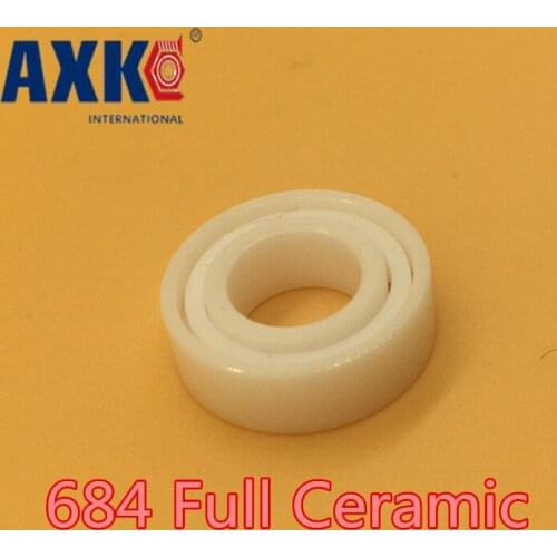 2019 Direct Selling New Axk 684 Full Ceramic Bearing ( 1 Pc ) 4*9*2.5 Mm Zro2 Material 684ce All Zirconia 618/4 Ball Bearings