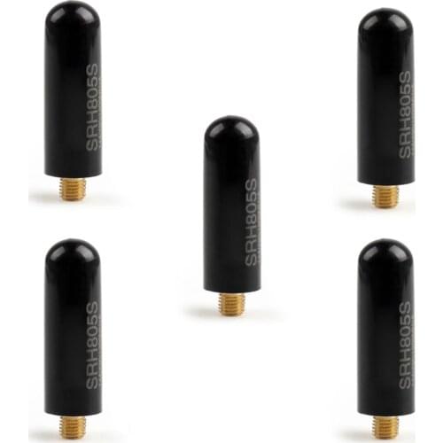 Artudatech 5Pcs SRH-805S 144/430MHz Dual Band Antenna For Motorola Radio GP 338 328 68 MagOne A8 A6 45mm SRH-805S