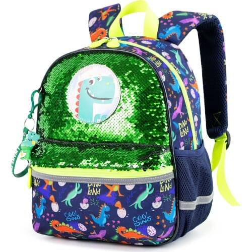 Dinosaur Cartoon Mini Toddler Backpack for Boys Water Proof School Bags Hiking Outdoor Bookbag 12inch