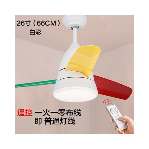 Children fan 26 Inch Ceiling Fan Modern/Contemporary Nickel Feature for LED Metal Bedroom Dining Room Study Room/Office 85-265