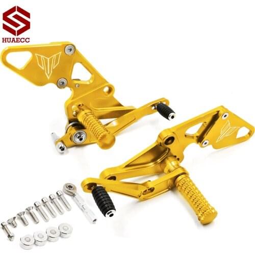 For Yamaha FZ07 MT07 MT-07 2013-2017 Footrest Motorcycle CNC Billet Foot Peg Foot Control Kit Rear Set