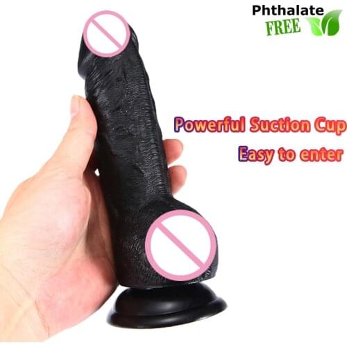 Dildo Realistic Anal Suction Cup Fake Big Penis Butt Plug Simulation Female Sex Toys for Women Men Anal Massage