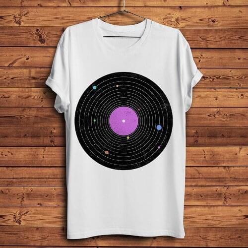 Planet Solar System Of Sound record funny astronomy geek t shirt homme short sleeve men casual tshirt unisex streetwear