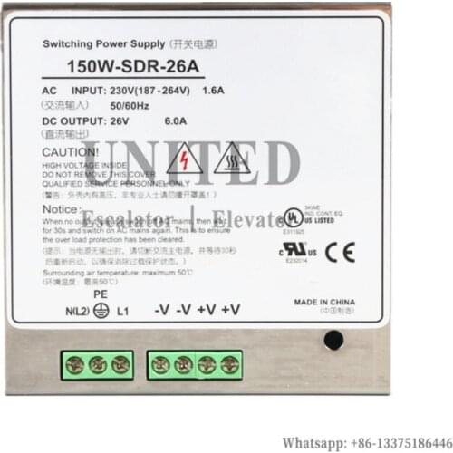 Elevator Switching Power Supply HF150W-SDR-26A 26V For 3300AP 3600AP