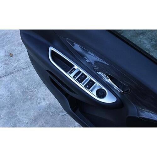 Auto window lift button trim moulding for Opel Mokka 2013-2018,abs chrome ,auto accessories