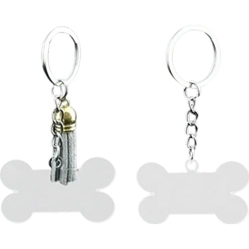 10 Pcs Acrylic Transparent Blanks Keychain Set Including 10 Pcs Acrylic Disc, 10 Pcs Key Rings with Chains