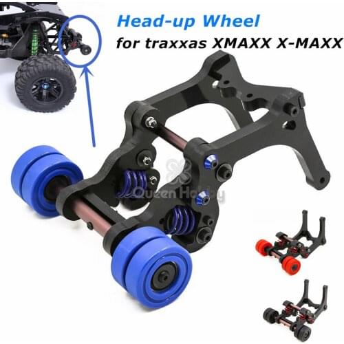 New Upgrade Spring Head-up Wheel for Traxxas XMAXX X-MAXX Big X Wheelie Single/Double Wheel Version