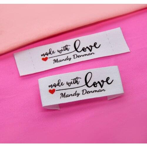 Custom Sewing label，Custom Clothing Labels - Brand Tags, Logo or Text, Handmade, Custom Design (FR066)